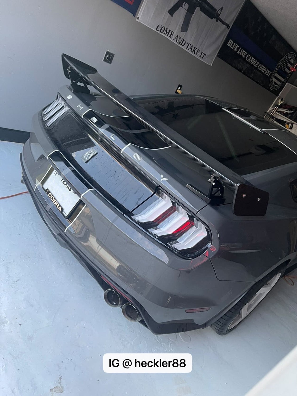 GT500 Style Carbon Fiber Track Pack Wing image 7